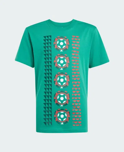 Adidas Originals Big Boys And Girls Green Mexico National Team T-shirt