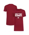 Adidas Originals Big Boys And Girls Scarlet Rutgers Scarlet Knights Basic Dassler T-shirt In Burgundy