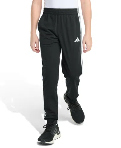 Adidas Originals Kids' Big Boys Elastic Waistband Tapered Pants In Black