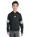 Adidas Originals Big Boys Long Sleeve Pull-on Hoodie Sweatshirt In Black