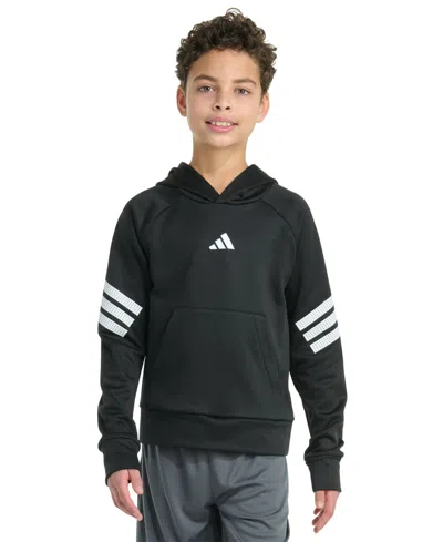 Adidas Originals Kids' Big Boys Long Sleeve Pull-on Hoodie Sweatshirt In Black
