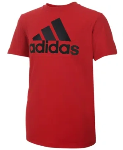 ADIDAS ORIGINALS BIG BOYS SHORT SLEEVE AEROREADY PERFORMANCE LOGO T-SHIRT