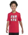 Adidas Originals Big Boys Short Sleeve Baseball Card T-shirt