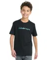 Adidas Originals Big Boys Short Sleeve Football Helmet T-shirt In Black