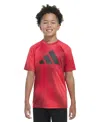 Adidas Originals Big Kid Boys Crew Neck Short Sleeve Regular Fit Graphic T-shirt
