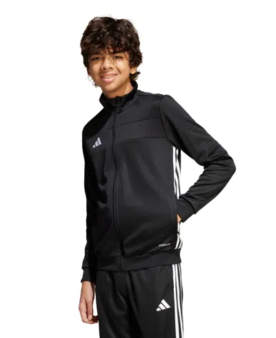 Adidas Originals Kids' Big Boys Tiro 25 Essentials Training Jacket In Black,white