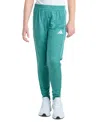Adidas Originals Big Kid Girls Drawstring Waist Cuffed Mid Rise Slim Fit Jogger Pant In Green