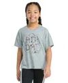 Adidas Originals Big Kid Girls Crew Neck Short Sleeve Loose Fit Graphic T-shirt In Green