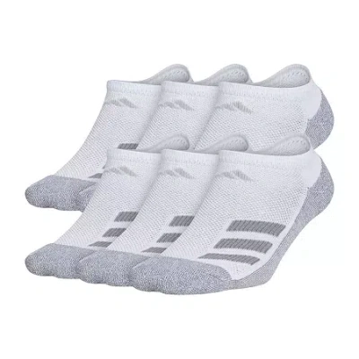Adidas Originals Big Kid Boys 6 Pair No Show Socks In Silver