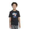 Adidas Originals Big Kid Boys Crew Neck Short Sleeve Regular Fit Graphic T-shirt In Black