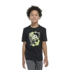 Adidas Originals Big Kid Boys Crew Neck Short Sleeve Regular Fit Graphic T-shirt In Black