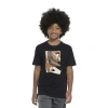 Adidas Originals Big Kid Boys Crew Neck Short Sleeve Regular Fit Graphic T-shirt In Black