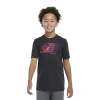 Adidas Originals Big Kid Boys Crew Neck Short Sleeve Regular Fit Graphic T-shirt In Black