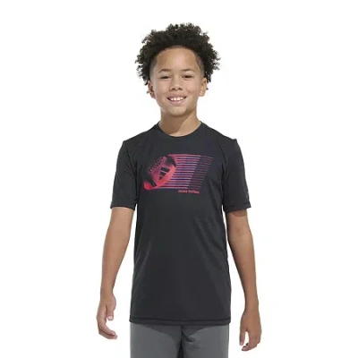 Adidas Originals Big Kid Boys Crew Neck Short Sleeve Regular Fit Graphic T-shirt In Black