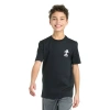 Adidas Originals Big Kid Boys Crew Neck Short Sleeve Regular Fit Graphic T-shirt In Black