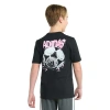 Adidas Originals Big Kid Boys Crew Neck Short Sleeve Regular Fit Graphic T-shirt In Black