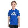Adidas Originals Big Kid Boys Crew Neck Short Sleeve Regular Fit Graphic T-shirt In Animal Print