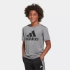 Adidas Originals Big Kid Boys Crew Neck Short Sleeve Regular Fit Graphic T-shirt In Gray