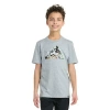 Adidas Originals Big Kid Boys Crew Neck Short Sleeve Regular Fit Graphic T-shirt In Gray