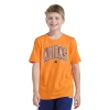 Adidas Originals Big Kid Boys Crew Neck Short Sleeve Regular Fit Graphic T-shirt In Orange