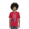 Adidas Originals Big Kid Boys Crew Neck Short Sleeve Regular Fit Graphic T-shirt In Red