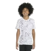 Adidas Originals Big Kid Boys Crew Neck Short Sleeve Regular Fit Graphic T-shirt In White