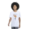 Adidas Originals Big Kid Boys Crew Neck Short Sleeve Regular Fit Graphic T-shirt In White