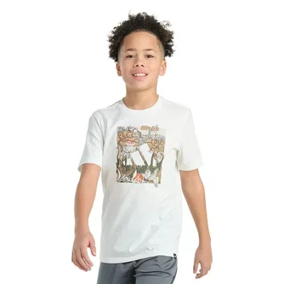 Adidas Originals Big Kid Boys Crew Neck Short Sleeve Regular Fit Graphic T-shirt In Multi
