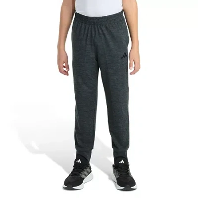 Adidas Originals Big Kid Boys Drawstring Waist Cuffed Mid Rise Slim Fit Jogger Pant In Black