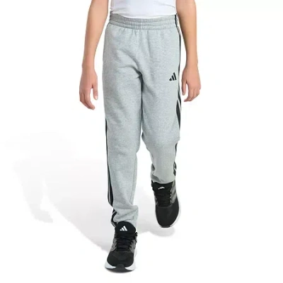 Adidas Originals Big Kid Boys Drawstring Waist Tapered Mid Rise Regular Fit Fleece Jogger Pant In Multi