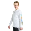 Adidas Originals Big Kid Boys Hooded Long Sleeve Regular Fit Graphic T-shirt In White