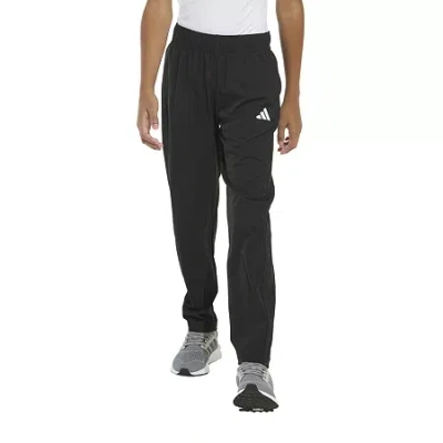 Adidas Originals Big Kid Boys Mid Rise Tapered Regular Fit Pull-on Pant In Black