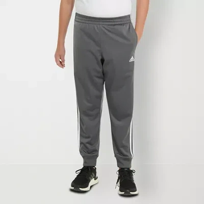 Adidas Originals Big Kid Boys Skinny Mid Rise Regular Fit Jogger Pant In Gray