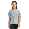 Adidas Originals Big Kid Girls Crew Neck Short Sleeve Loose Fit Graphic T-shirt In Animal Print