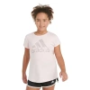 Adidas Originals Big Kid Girls Crew Neck Short Sleeve Regular Fit Graphic T-shirt In White