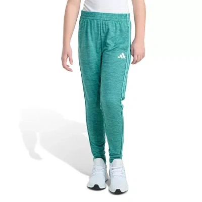 Adidas Originals Big Kid Girls Drawstring Waist Cuffed Mid Rise Slim Fit Jogger Pant In Green