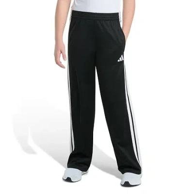 Adidas Originals Big Kid Girls Mid Rise Regular Fit Wide Leg Track Pant In Black