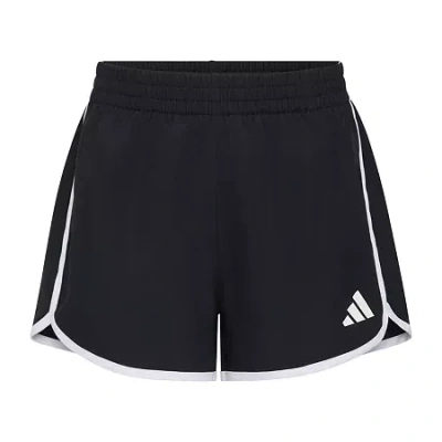 Adidas Originals Big Kid Girls Mid Rise Running Short In Black
