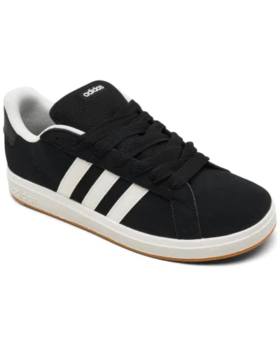 Adidas Originals Big Kids Grand Court 00s Casual Sneakers From Finish Line In Black,white