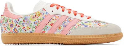 Adidas Originals Big Kids Multicolor Liberty London Edition Samba Og Sneakers In Supplier Colour/supp