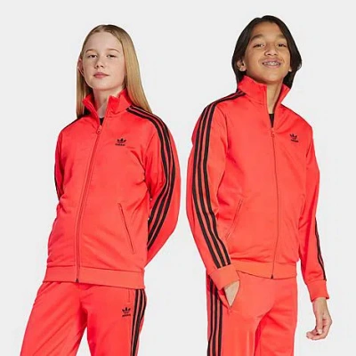 Adidas Originals Big Kids Originals Adicolor Firebird Track Jacket In Red
