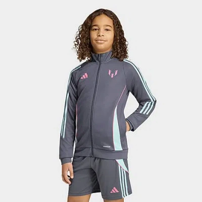 Adidas Originals Big Kids Originals Messi Track Jacket In Gray