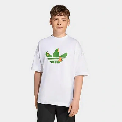 Adidas Originals Big Kids Originals X Minecraft T-shirt In White