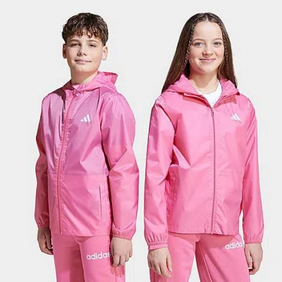 Adidas Originals Big Kids Sportswear Rain Jacket In Pink