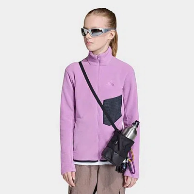 Adidas Originals Big Kids Terrex Multi Full-zip Hiking Jacket In Purple