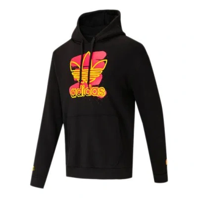 Adidas Originals Big Logo Printed Sports Sweatshirt Men's Black