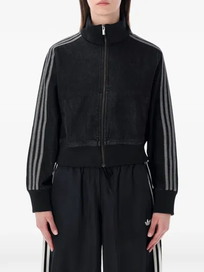 Adidas Originals Side-stripe Denim Jacket In Multi