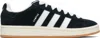 Adidas Originals Black Suede Leather Sneaker In Multi