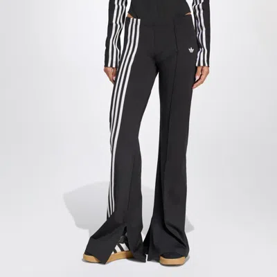 Adidas Originals Black Flared Trousers With Side Stripes