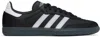 Adidas Originals Low-top Rubber Sole Sneakers With Contrast Stripes In Black